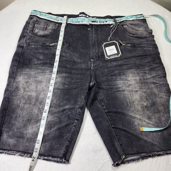 Born Fly Mens Size 42 Shorts Black Denim  Stretch NWT (42) - Picture 10 of 11